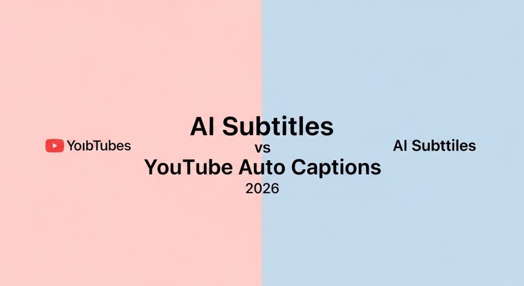 AI Subtitles vs YouTube Auto Captions