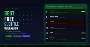 best-free-subtitle-generator-2026