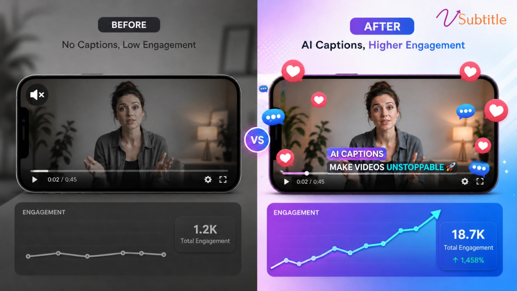 before-after-captions-creator-engagement-transformation
